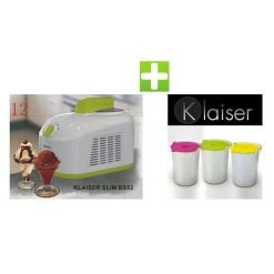 KLAISER SLIM BS52 Sorbetière Turbine à Glaces Professionnelle Livré...