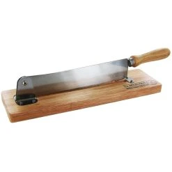 TOTALLY ADDICT Trancheuse à Pain En Bois Et Inox.