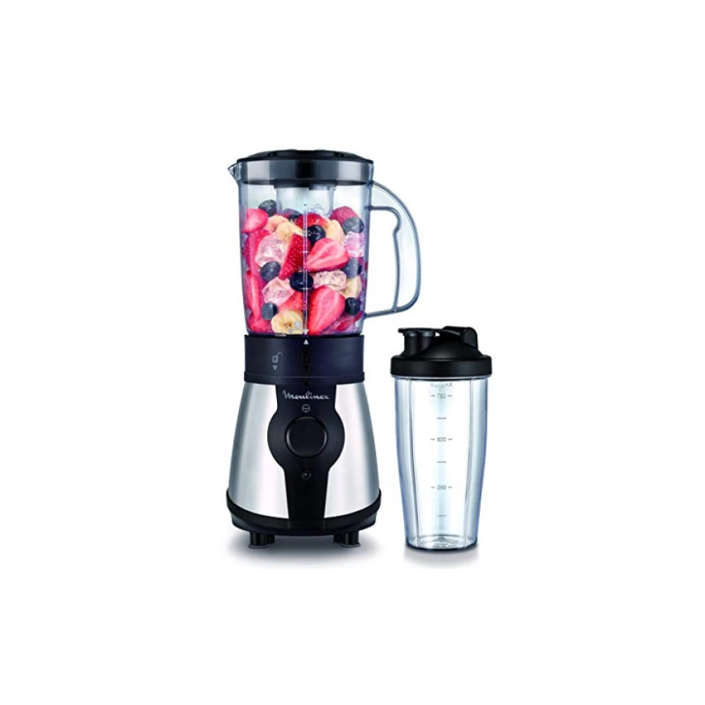 Moulinex Blender On-the-go - LM1B1D10 - Noir/Argent 2 Moulinex Blender On-the-go - LM1B1D10 - Noir/Argent – Image 2