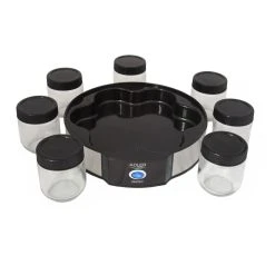 Adler Yaourtière Électrique 7 Pots De 200ml Appareil Yaourt Avec Couvercle... -Black & Decker Magasin adler ad 4476 yogurtera 7 tarros cristal 8
