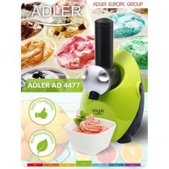 Adler Sorbet Maker Vert, Multicolore, Taille Unique