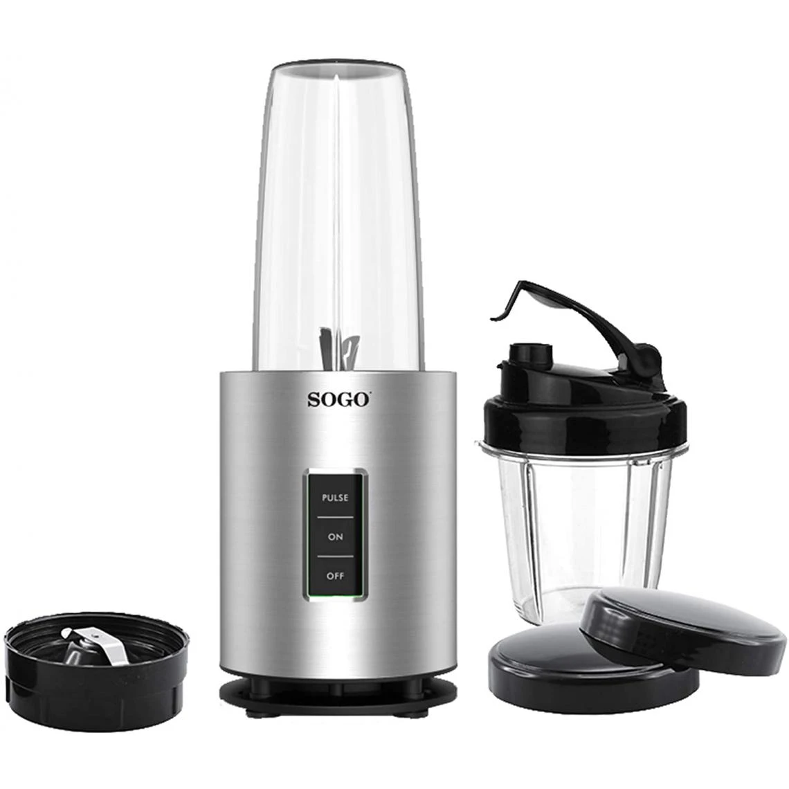 Sogo Blender électrique De 1,5L 1200W Gris Noir 1 Sogo Blender électrique De 1,5L 1200W Gris Noir