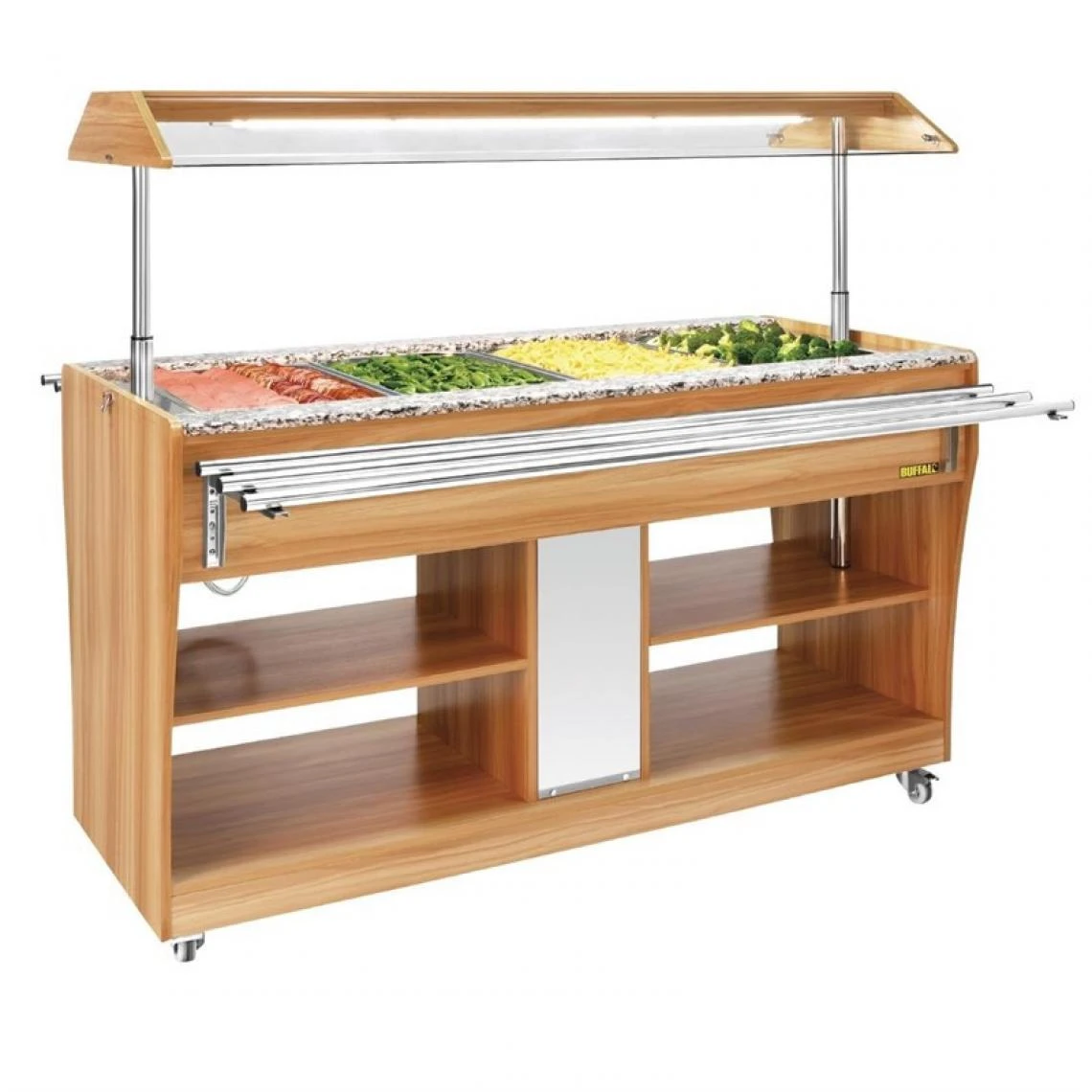 Materiel Chr Pro Buffet Central Chauffant - Buffalo 2 Materiel Chr Pro Buffet Central Chauffant - Buffalo – Image 2