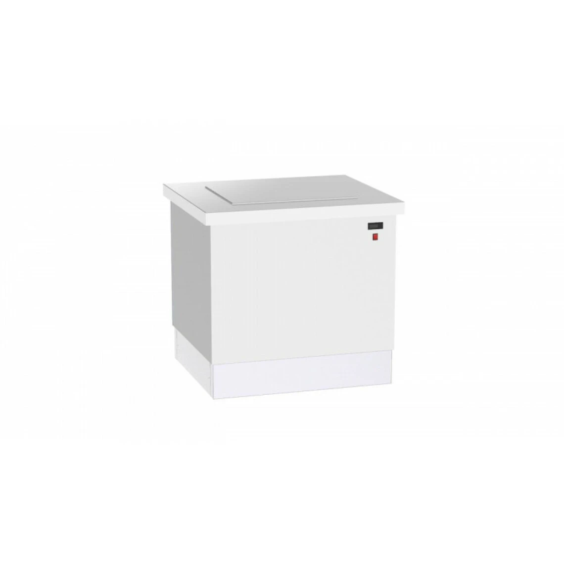 DISTFORM Buffet Vitrocéramique Verre Trempé Blanc Sans Support D'Assiettes - ... 1 DISTFORM Buffet Vitrocéramique Verre Trempé Blanc Sans Support D'Assiettes - ...