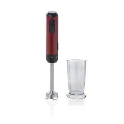 Brabantia D8-4RD - Mixeur Plongeant - Broyeur à Glace - 8 Vitesses - Rouge