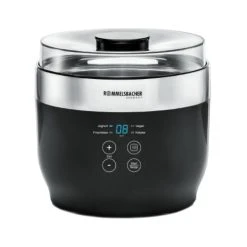 Rommelsbacher JG 80 Jona Yaourtière 1.2L 20W 230V 4 Tasses Arrêt Automatique Plast...