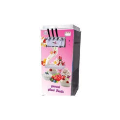 Machine Comptoir à Yaourt Glacé 3 Parfums - Puissance 3 Kw - Gris