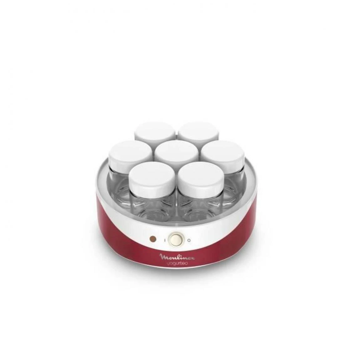 MOULINEX YG229510 Yogurteo Yaourtiere 7 Pots - Rouge Et Blanc 3 MOULINEX YG229510 Yogurteo Yaourtiere 7 Pots - Rouge Et Blanc – Image 3