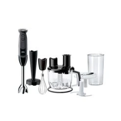Braun MQ 5277 BK Mixeur 0.6L 1000W 220V Câble Électrique Plastique Acier I...