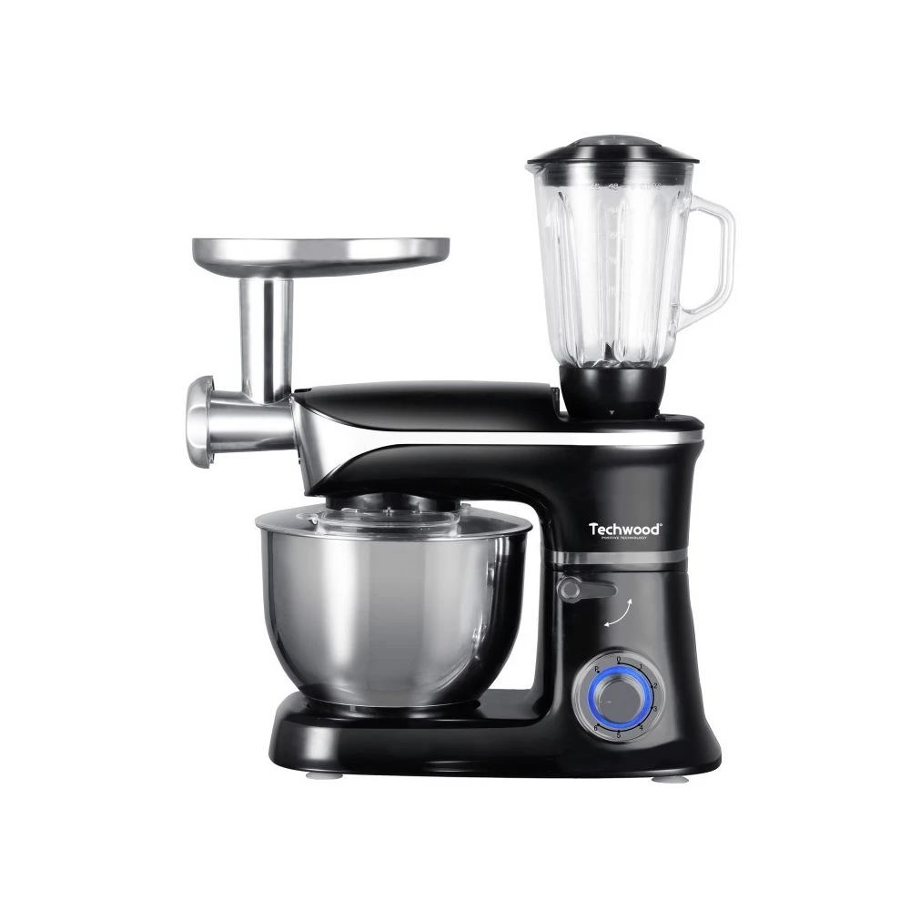 Techwood Robot Pétrin Avec Hachoir Et Blender 1300 W 4 Techwood Robot Pétrin Avec Hachoir Et Blender 1300 W – Image 4