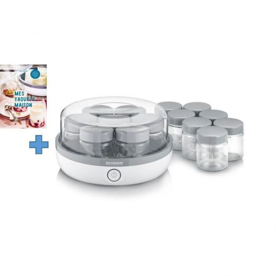 SEVERIN JG3520.760 Yaourtiere Avec Livre De Recettes, 14 Pots De 150 M... 2 SEVERIN JG3520.760 Yaourtiere Avec Livre De Recettes, 14 Pots De 150 M... – Image 2
