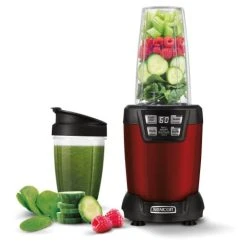 Sencor SNB 6601RD Mixeur 1L 1200W Programmes De Mélange Prédéfinis Tritan ...