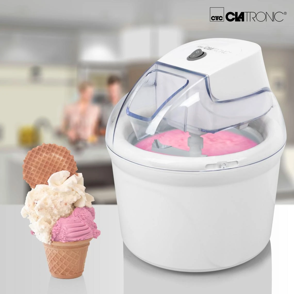 Clatronic Sorbetière Machine à Glace à L´italienne Crèmes Glacées, 12,5 , ... 4 Clatronic Sorbetière Machine à Glace à L´italienne Crèmes Glacées, 12,5 , ... – Image 4