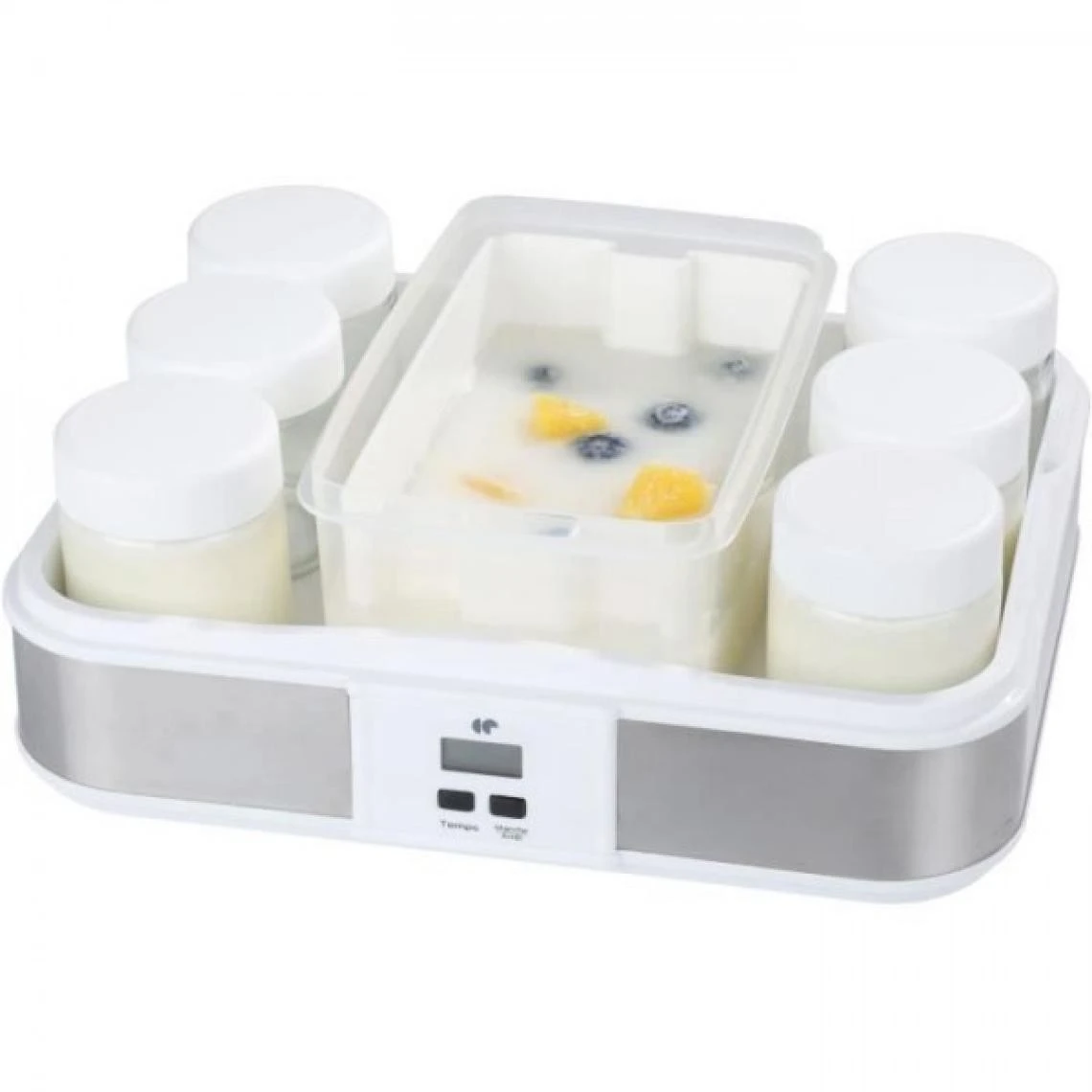 Yaourtiere CONTINENTAL EDISON CEYA001B - 12 Pots + 1 Maxi Bac - Blan... 1 Yaourtiere CONTINENTAL EDISON CEYA001B - 12 Pots + 1 Maxi Bac - Blan...