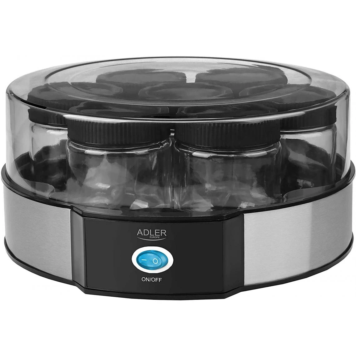 Adler Yaoutière électrique Pour 7 Pots 150W Gris Noir 1 Adler Yaoutière électrique Pour 7 Pots 150W Gris Noir